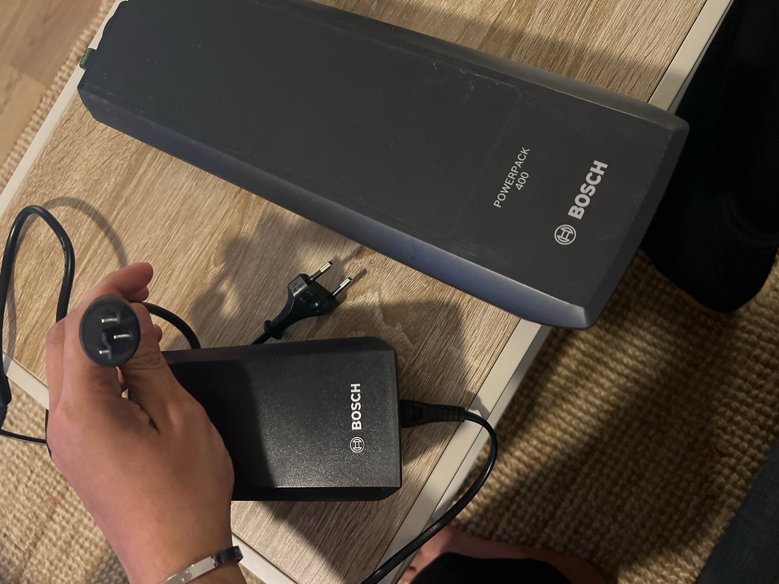 Bosch PowerPack 400 fietsaccu met oplader, Fietsen en Brommers, Fietsaccessoires | Fietsaccu's, Zo goed als nieuw, Ophalen of Verzenden