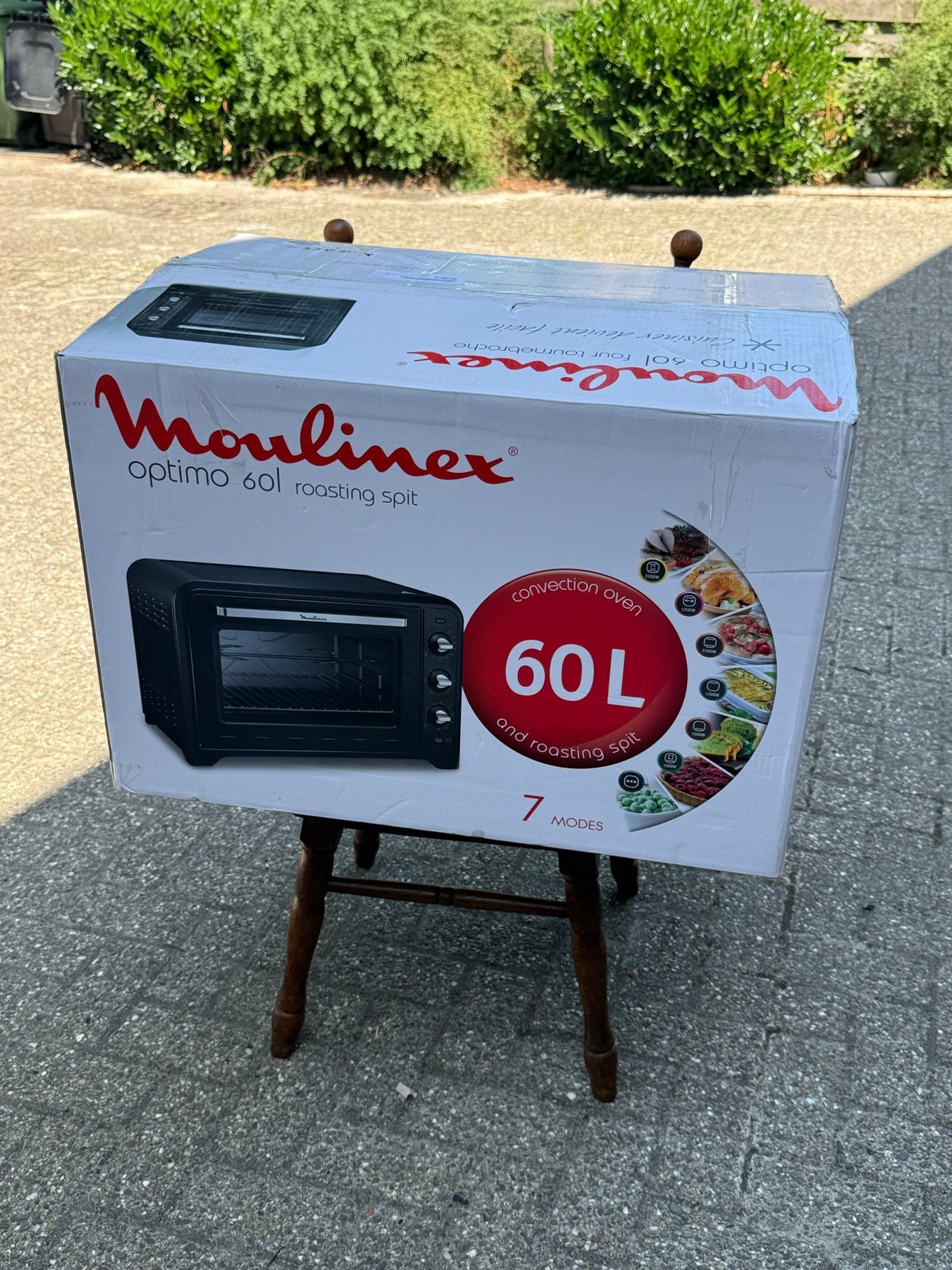 Moulinex Optimo 60L Heteluchtoven met Draaispit - Nieuw, 45 tot 50 cm, Overige merken, Hete lucht, Nieuw