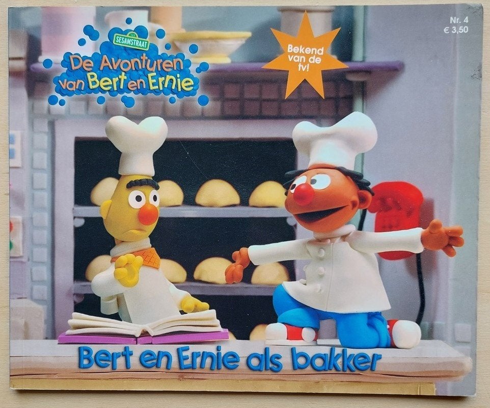 Sesamstraat Bert en Ernie als bakker., Ophalen of Verzenden, Zo goed als nieuw, Fictie algemeen