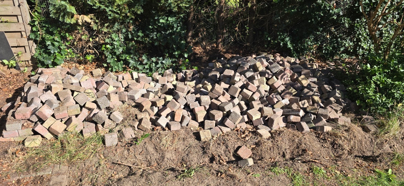 Gratis af te halen: 3 m² klinkers + € 50,- BONUS voor de oph, Tuin en Terras, Tegels en Klinkers, Ophalen, Beton, Klinkers