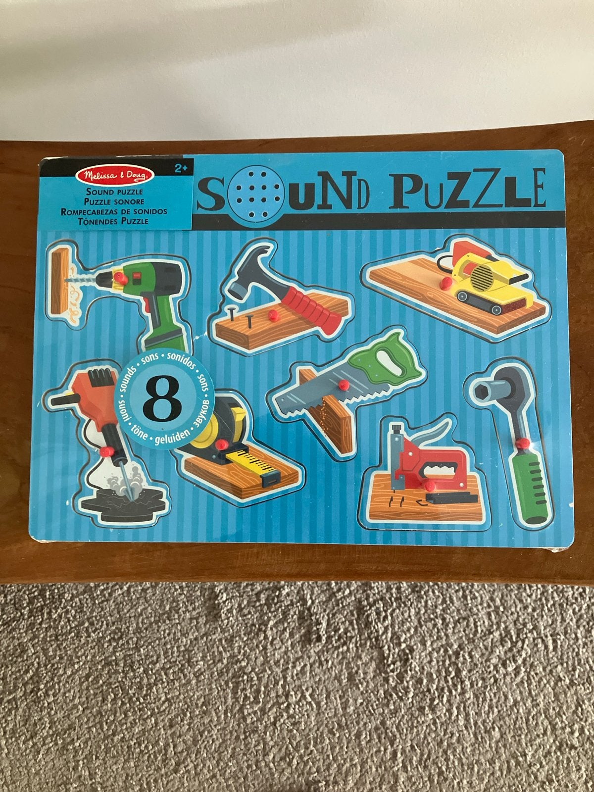 Melissa & Doug Geluidspuzzel Gereedschap Nieuw, Ophalen of Verzenden, Nieuw, Bouwen, Met geluid