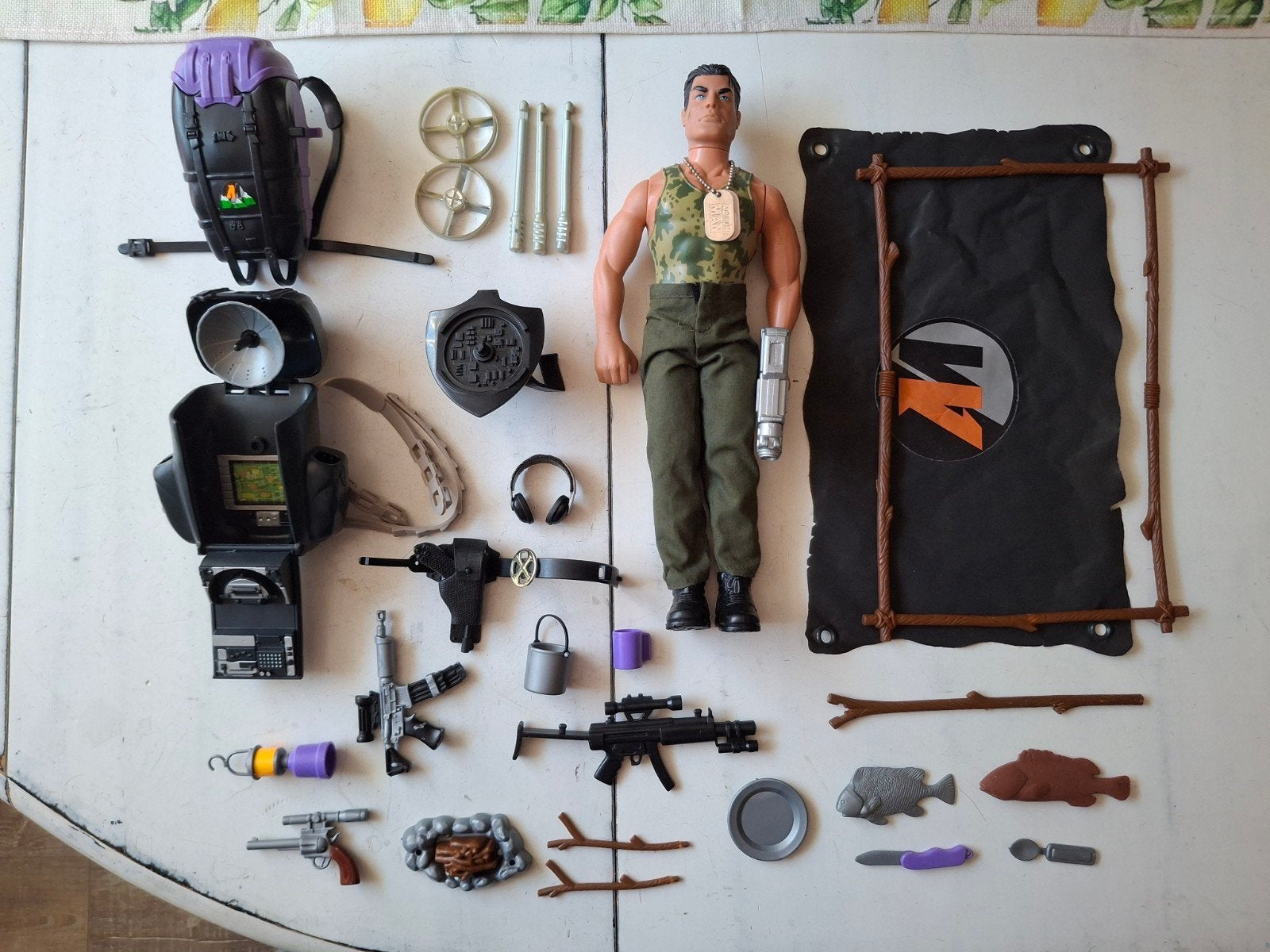 Action man met diverse accessoires, Ophalen of Verzenden, Gebruikt