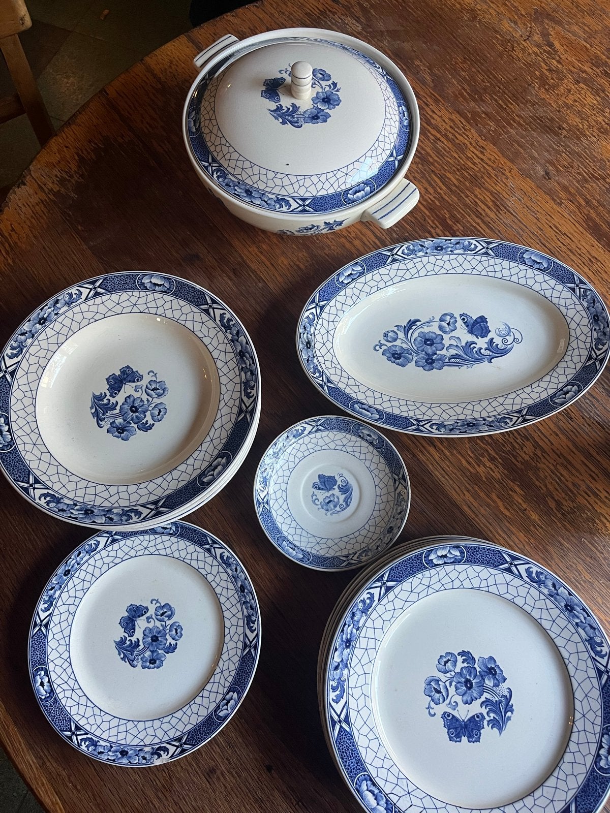 Societe Ceramique Maastricht Butterfly Servies, Ophalen of Verzenden