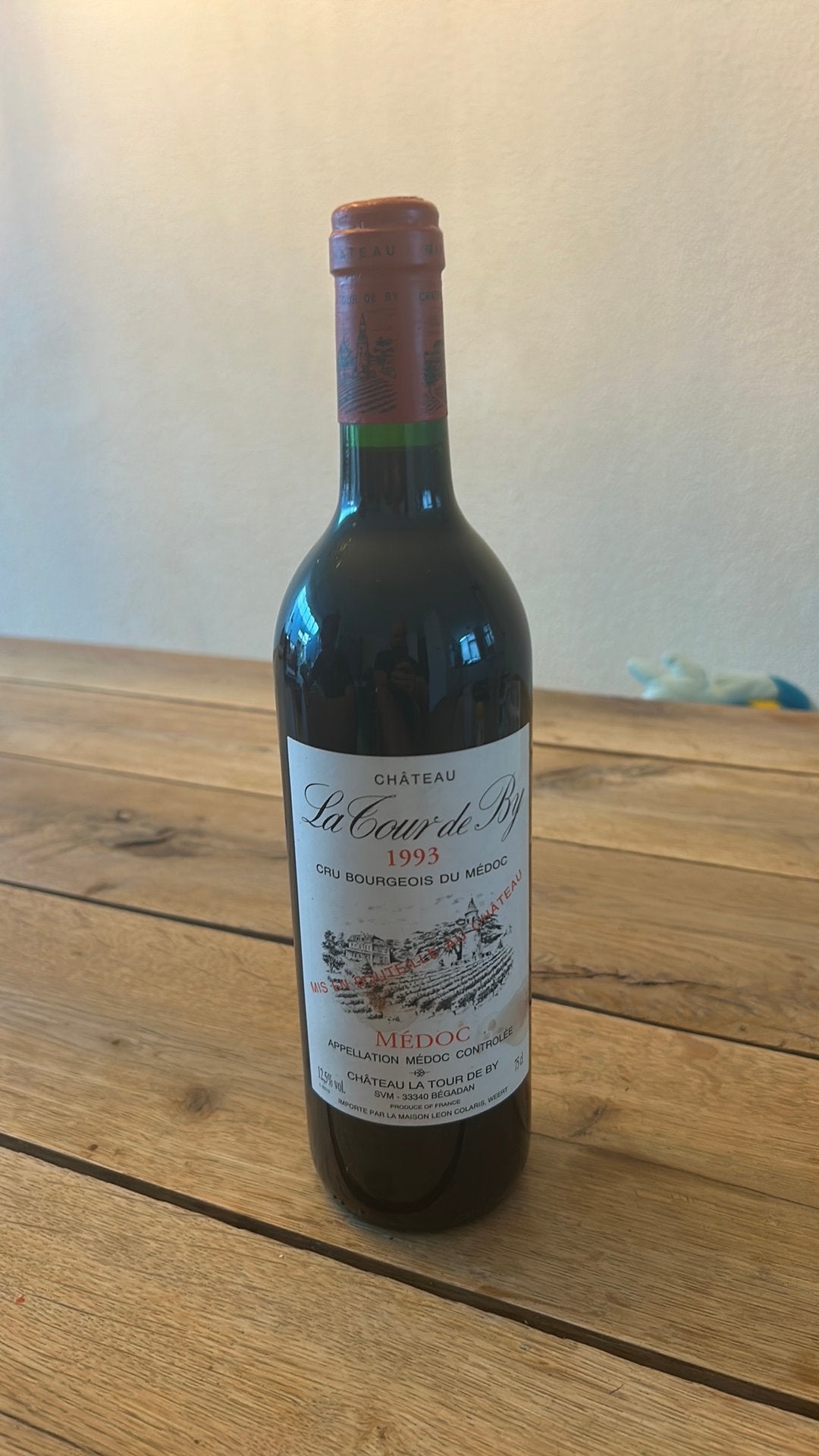 Château La Cour de By 1993 - Médoc Rode Wijn, Verzamelen, Ophalen, Frankrijk, Nieuw, Rode wijn