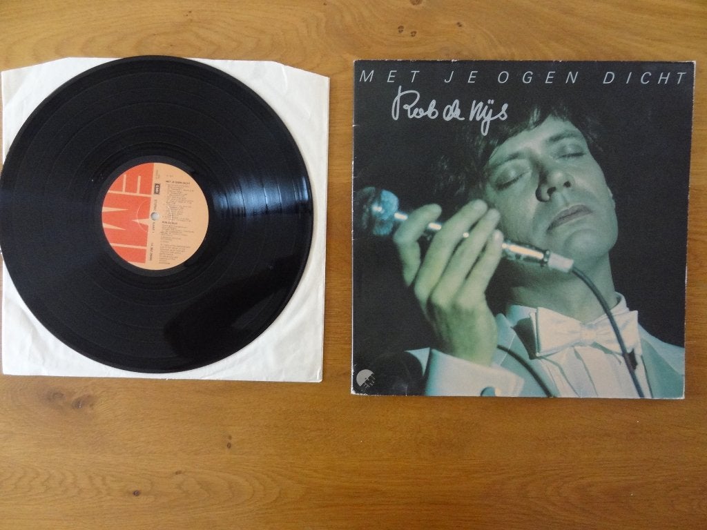 LP Rob de Nijs - Met je ogen dicht, Cd's en Dvd's, Vinyl | Pop, Ophalen of Verzenden, 12 inch, LP