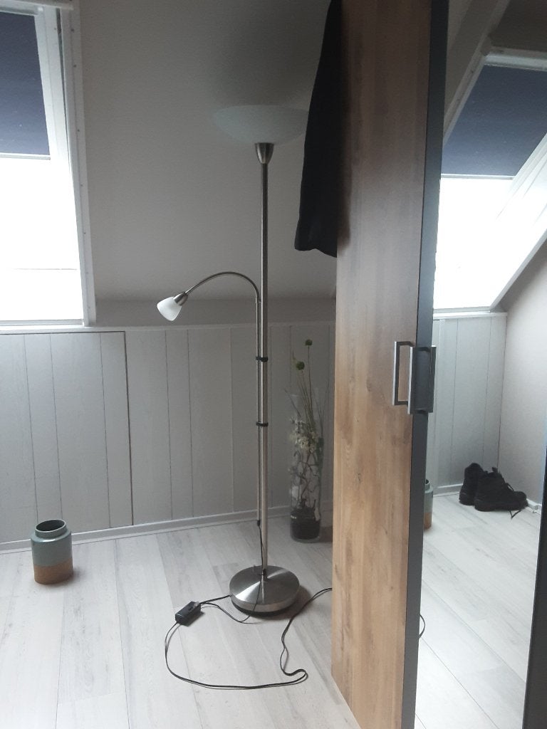 Schemerlamp, Ophalen, E27 (groot), Zo goed als nieuw, Glas