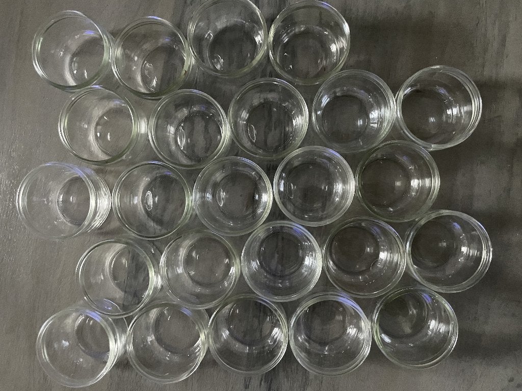 Hééél veel glazen potjes/schaaltjes, Pot, Bus of Blik, Ophalen of Verzenden, Overige merken, Glas
