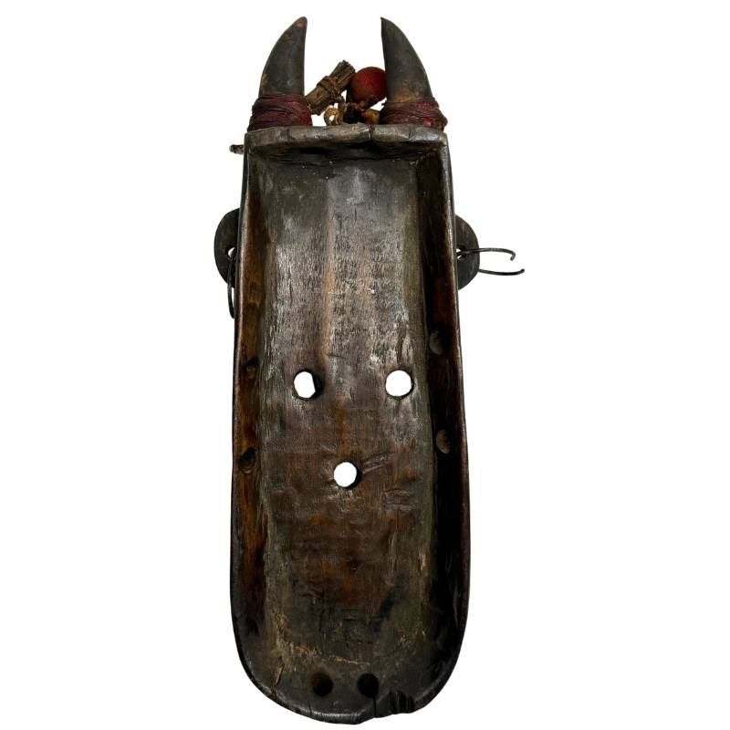Masker – messing – Marka – Mali – 31 cm, Antiek en Kunst, Hout, Afrika, Masker, Ophalen of Verzenden