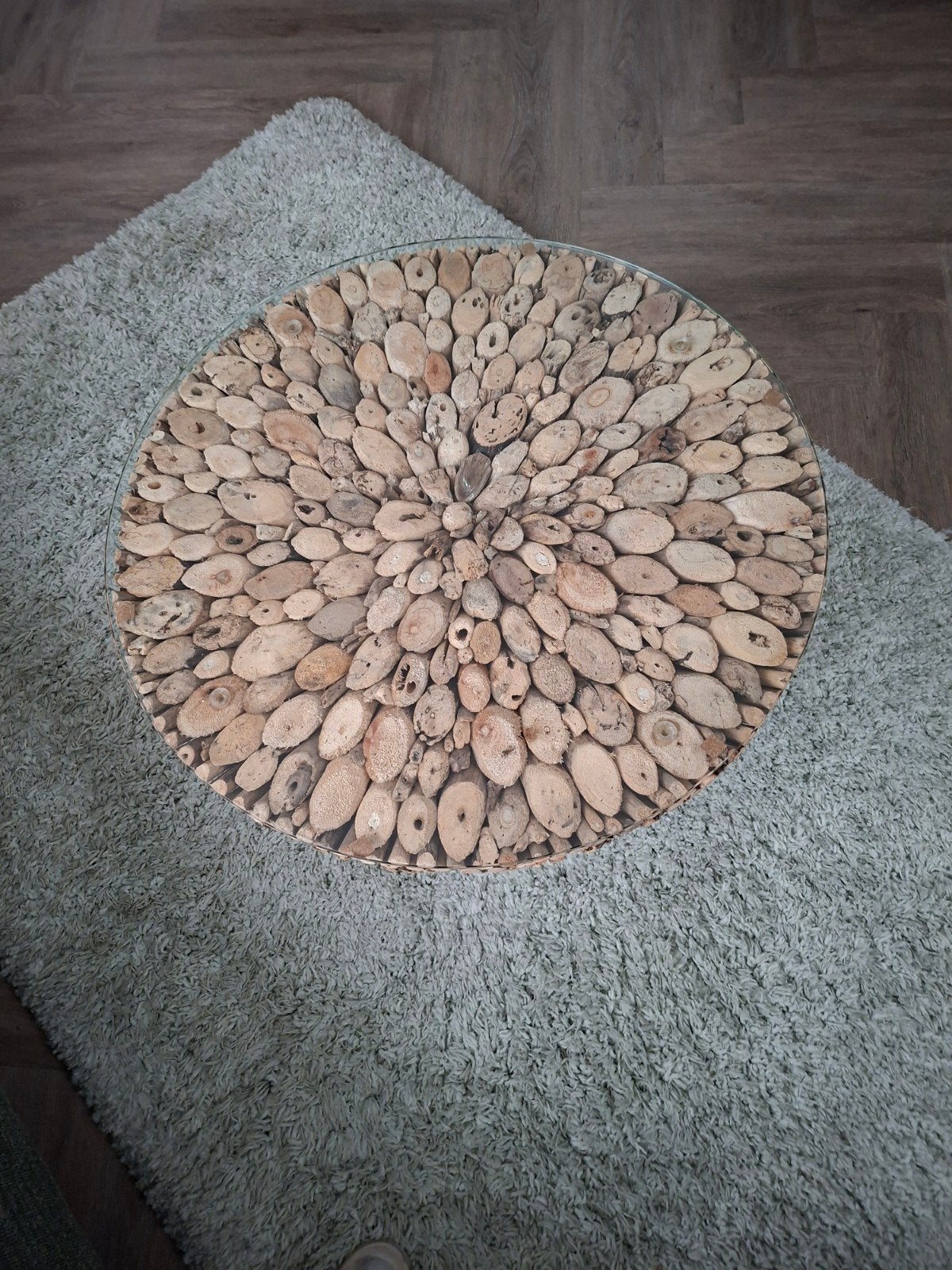 Salontafel evt bijzettafel Mooie unieke tafel, Huis en Inrichting, Ophalen, Rond, 50 tot 100 cm, 50 tot 100 cm