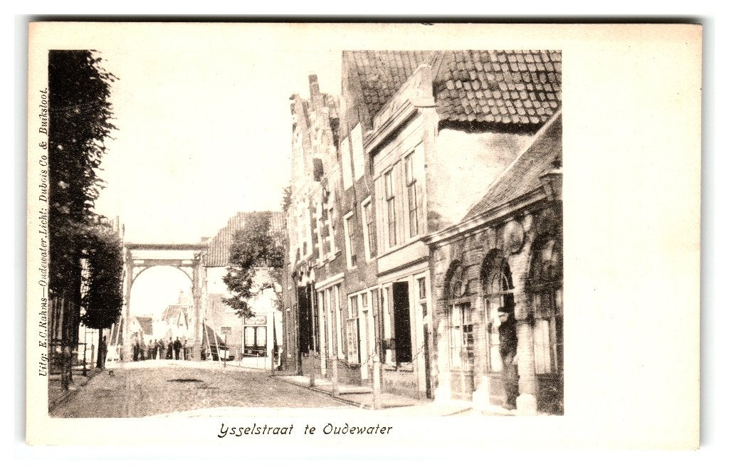 Oudewater, IJsselstraat te Oudewater, Ophalen of Verzenden, Voor 1920, Ongelopen, Utrecht