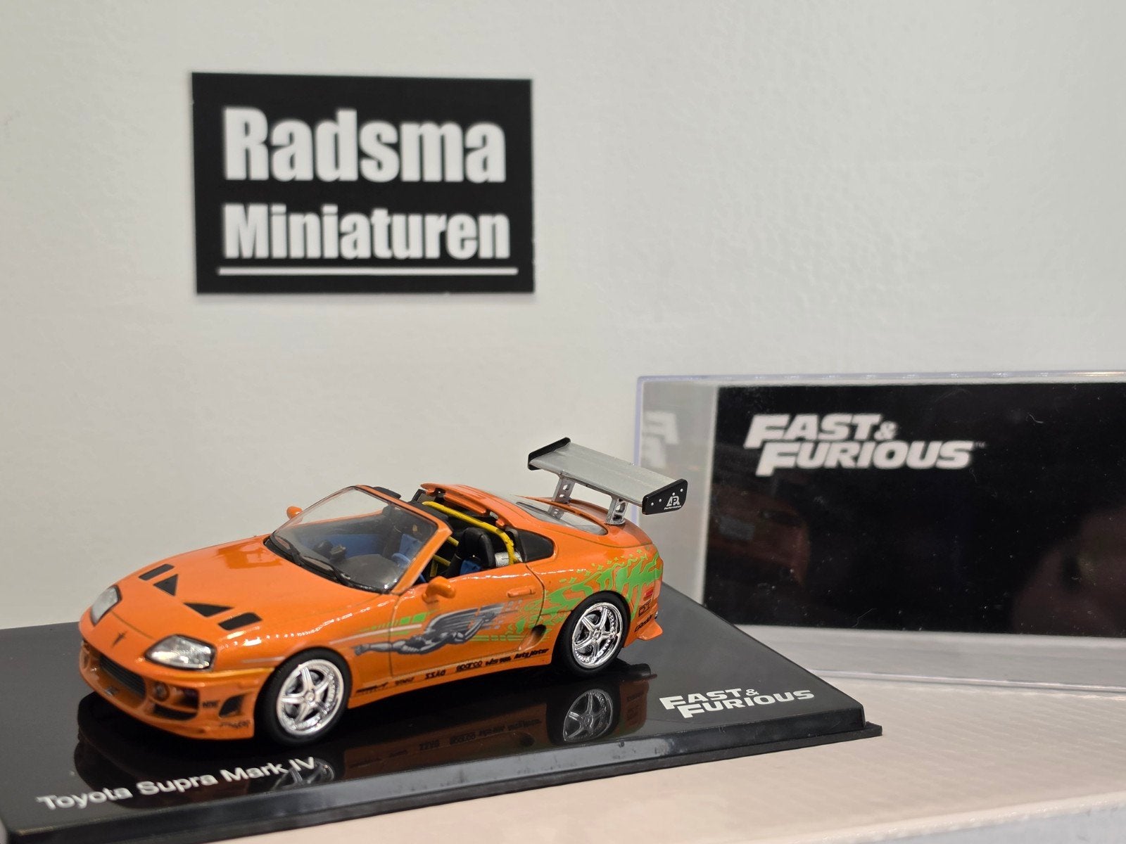 Toyota Supra Mk IV - Oranje - Fast & Furious, Overige merken, Auto, Nieuw, Ophalen of Verzenden