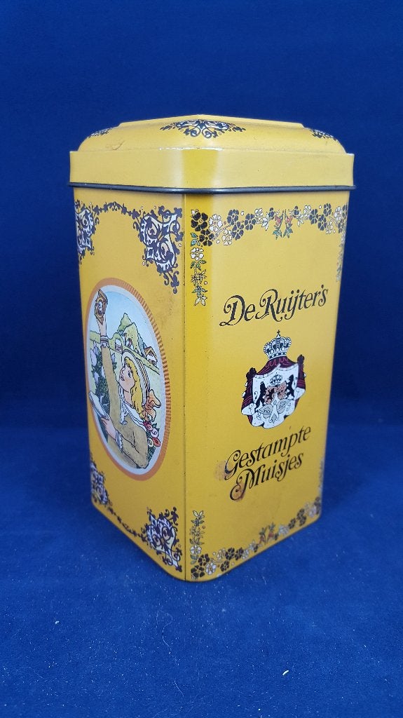 De Ruijter's Gestampte Muisje, vintage blik, blikje. 5B1, Ophalen of Verzenden, Gebruikt, Koek(jes)
