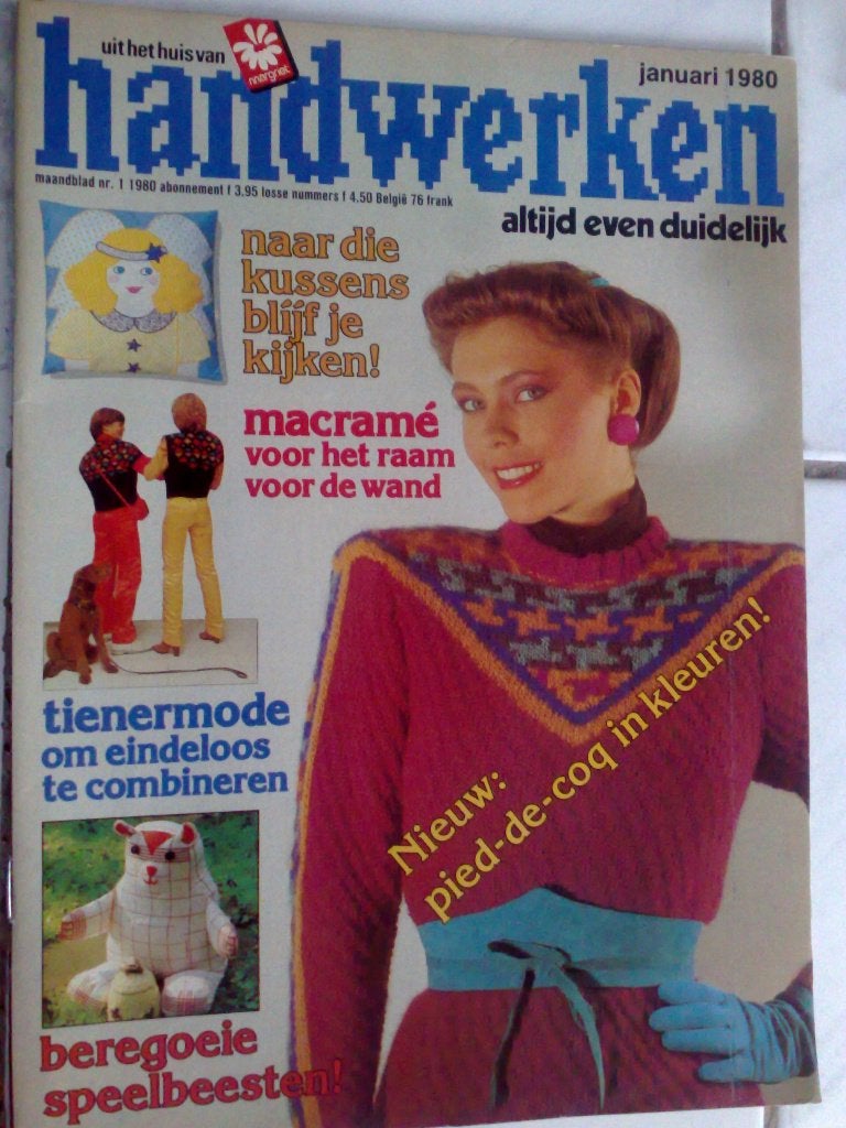 8 x Handwerken steek jaargang 1980, Verzenden, Breien of Haken, Patroon of Boek