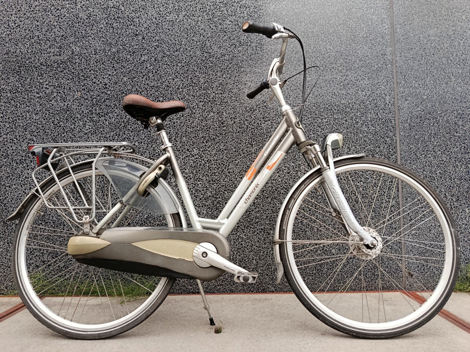Damesfiets Gazelle 8 versnellingen AXA slot verlichting 

-, Fietsen en Brommers, Ophalen, 47 tot 50 cm, Versnellingen, Zo goed als nieuw