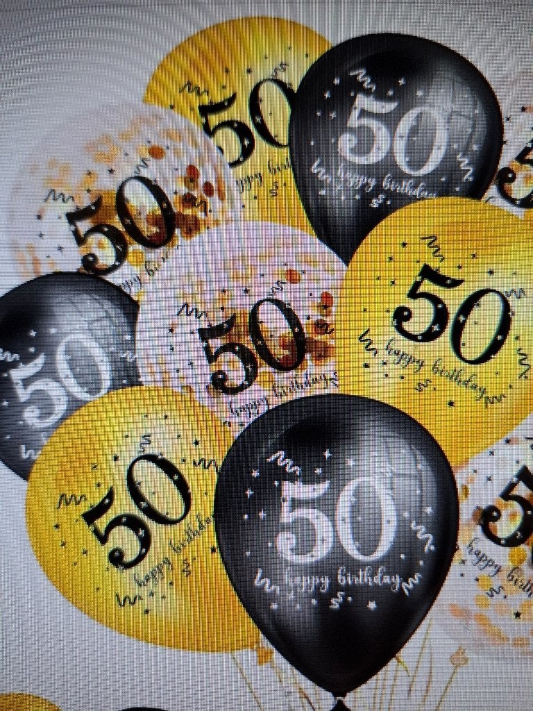 Abraham Sarah zwart rosé/goud confetti ballonnen verjaardag, Ophalen of Verzenden, Nieuw, Versiering, Verjaardag