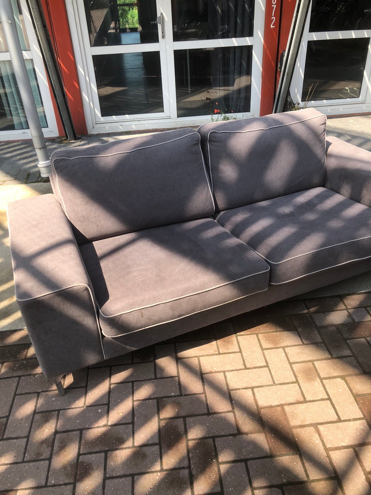 Mooie stoffen bank, Ophalen of Verzenden, Zo goed als nieuw, 75 tot 100 cm
