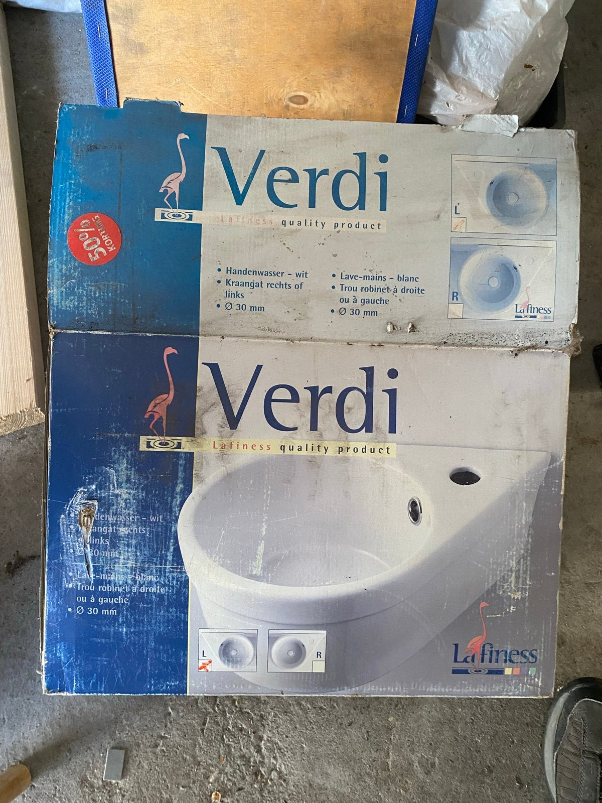 Verdi La Finess Handenwasser/Wastafel - Nieuw in doos, Ophalen, Nieuw, Wastafel