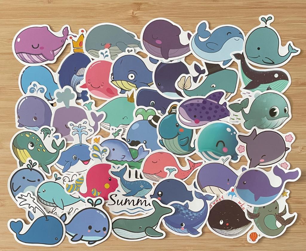 Walvis dieren stickers, Verzenden, Nieuw, Meerdere stickers