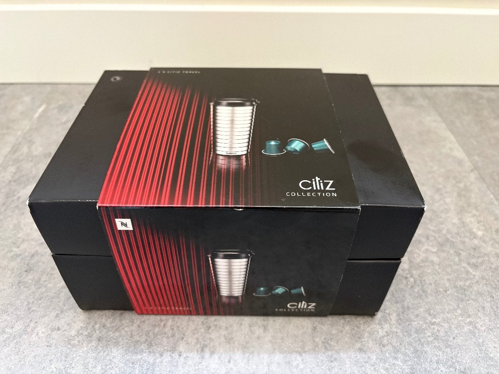 Nespresso - Travel Mug - nieuw in de doos, Nieuw, Ophalen of Verzenden, Overige stijlen, Metaal