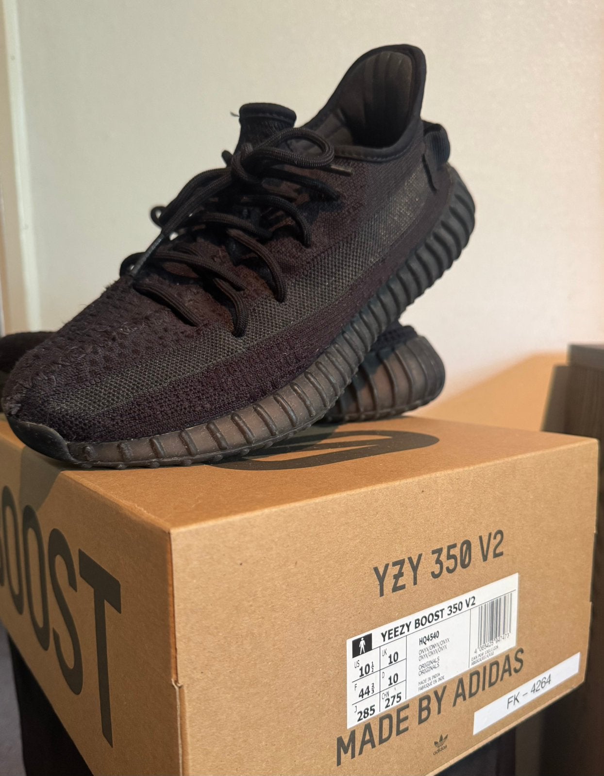 Adidas Yeezy Boost 350 V2 Onyx – Maat 44⅔ – Met doos, Kleding | Heren, Schoenen, Ophalen, Gedragen, Zwart