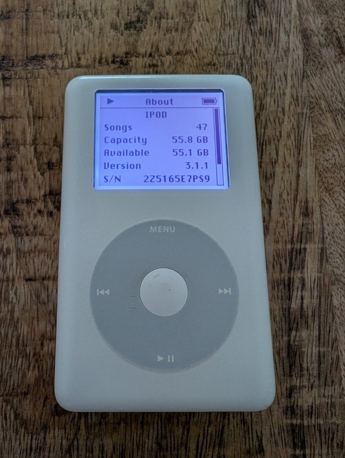 Apple Ipod Classic 4th gen nieuwe batterij 60gb, Ophalen of Verzenden, Classic, 40 GB en meer