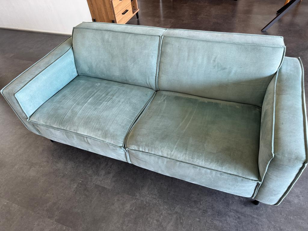 Umix Madison 2,5 zits bank Leen Bakker Groen 187*90cm, Huis en Inrichting, Banken | Bankstellen, Ophalen, Gebruikt, 150 tot 200 cm