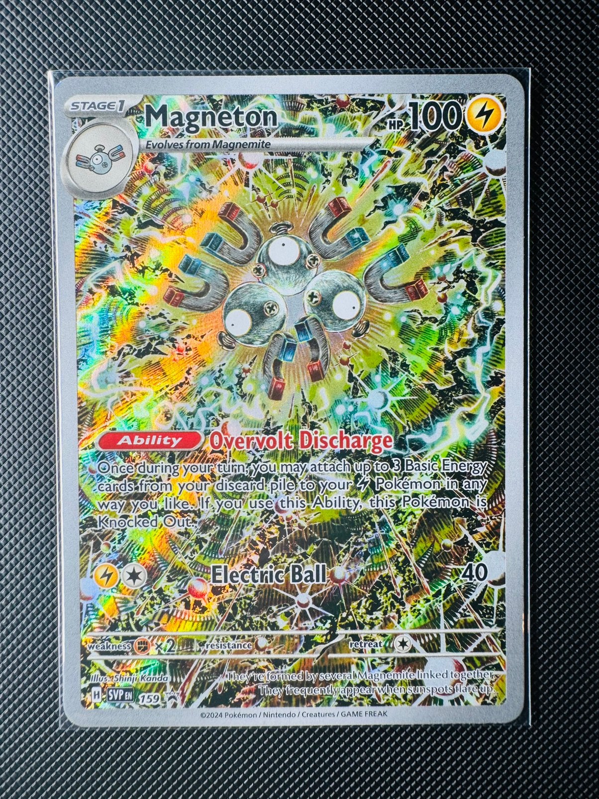 Pokémon Magneton #159 SV Black Star Promos, Hobby en Vrije tijd, Ophalen of Verzenden, Zo goed als nieuw
