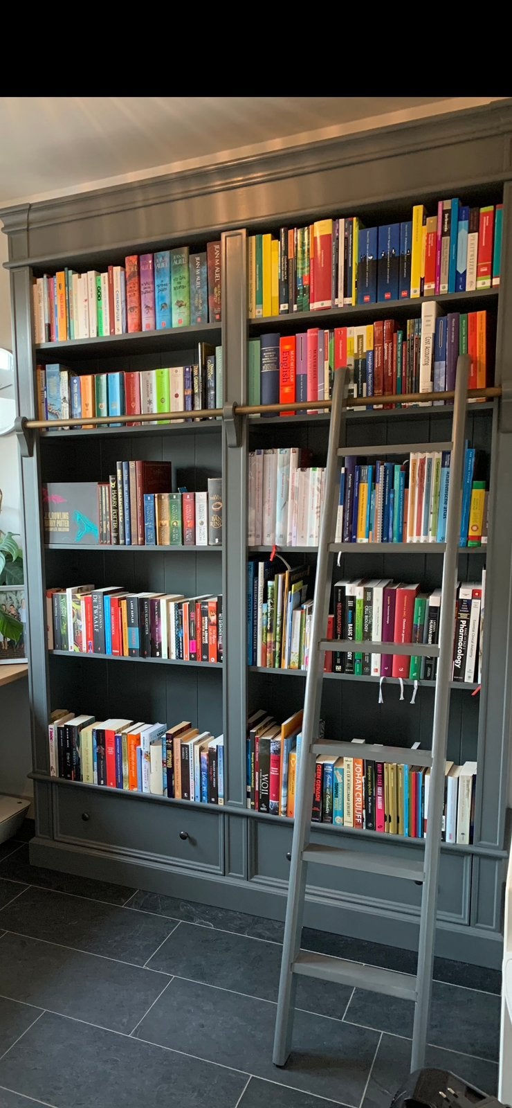 Boekenkast Brighton Library - 171x43x240H cm - demontabel, Ophalen, Met plank(en), 200 cm of meer, Zo goed als nieuw
