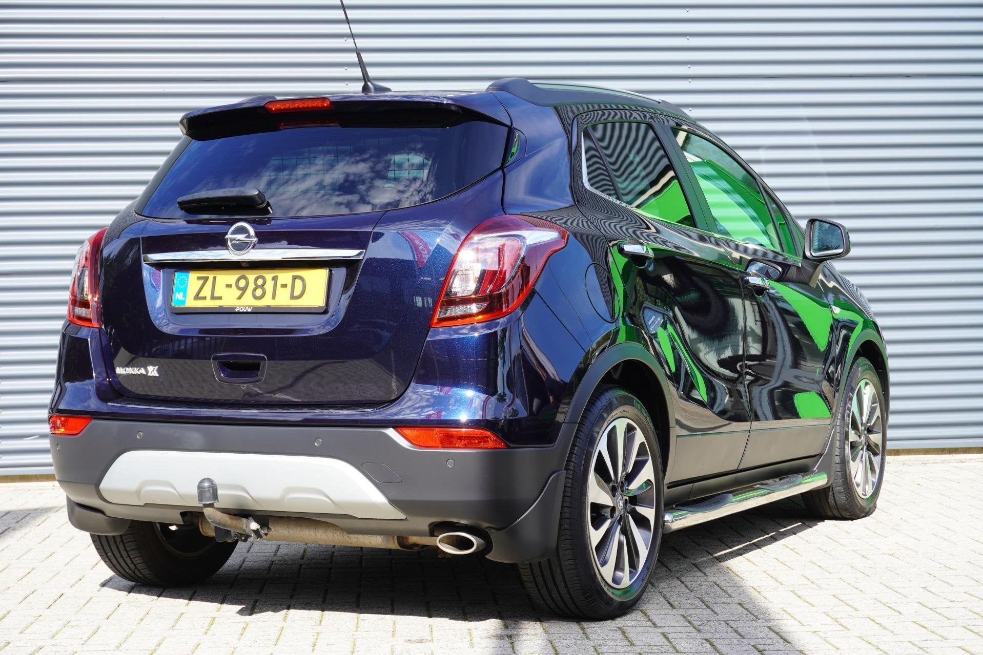 Opel Mokka X 1.4 Turbo 141pk Innovation | Panoramadak | Stuu, Auto's, Voorwielaandrijving, 12 maanden, Gebruikt, Blauw