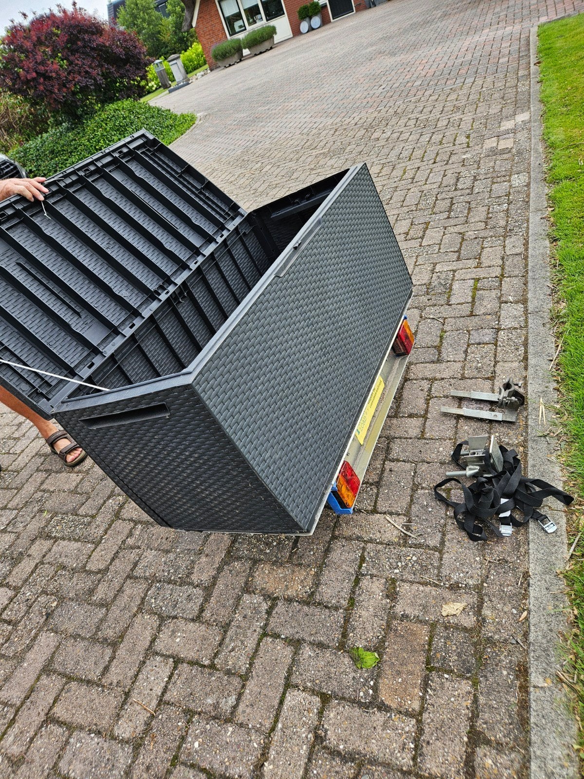 Bagagebox op trekhaak, Auto diversen, Ophalen, Gebruikt