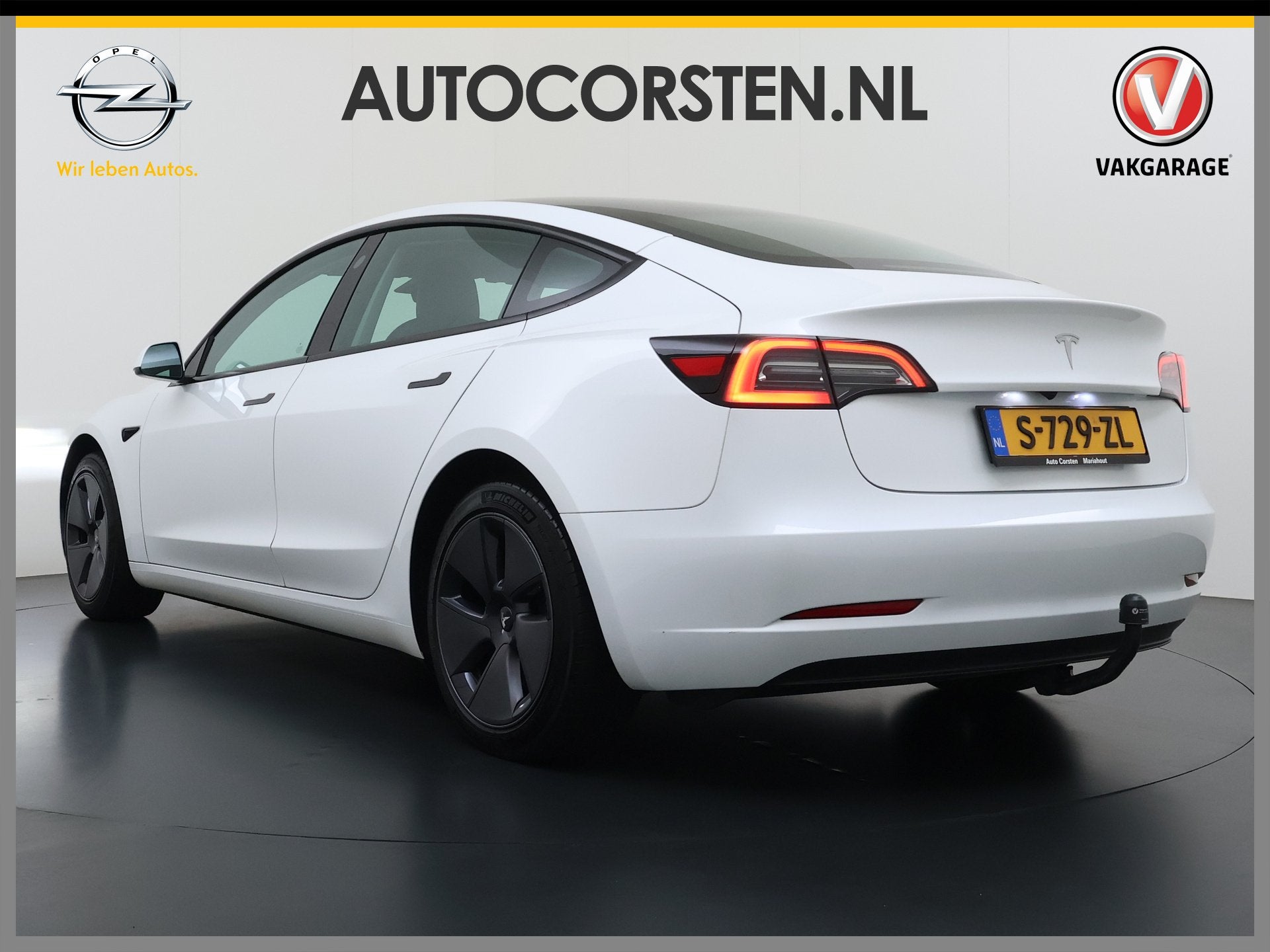 Tesla Model 3 Standard RWD Plus SOH 91% Warmtepomp Trekhaak, Automaat, Gebruikt, Zwart, 491 km