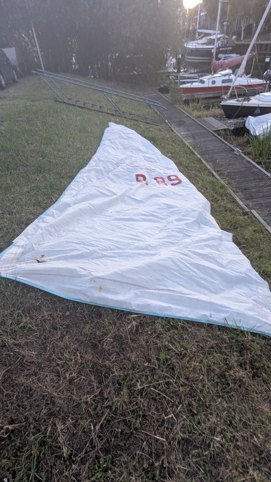 Grootzeil Wittevrongel Sails - Voorlijk 8.00m, Ophalen of Verzenden, Gebruikt