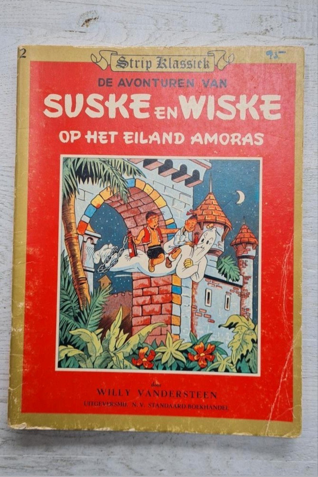 Suske en Wiske Op het eiland Amoras sepia Suske en Wiske, Eén stripboek, Ophalen