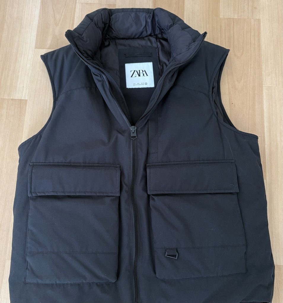 Bodywarmer, Maat 52/54 (L), Zara, Zwart, Ophalen of Verzenden
