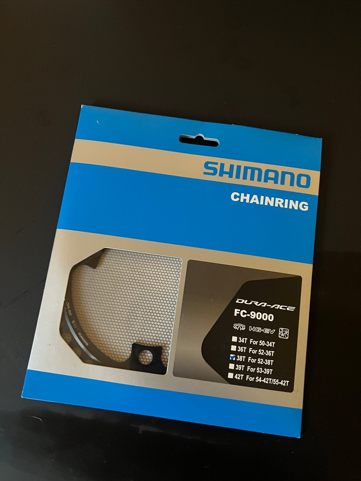 Shimano Dura Ace FC-9000 11 speed 38T kettingblad, Fietsen en Brommers, Fietsonderdelen, Crankstel of Pedalen, Nieuw, Ophalen of Verzenden
