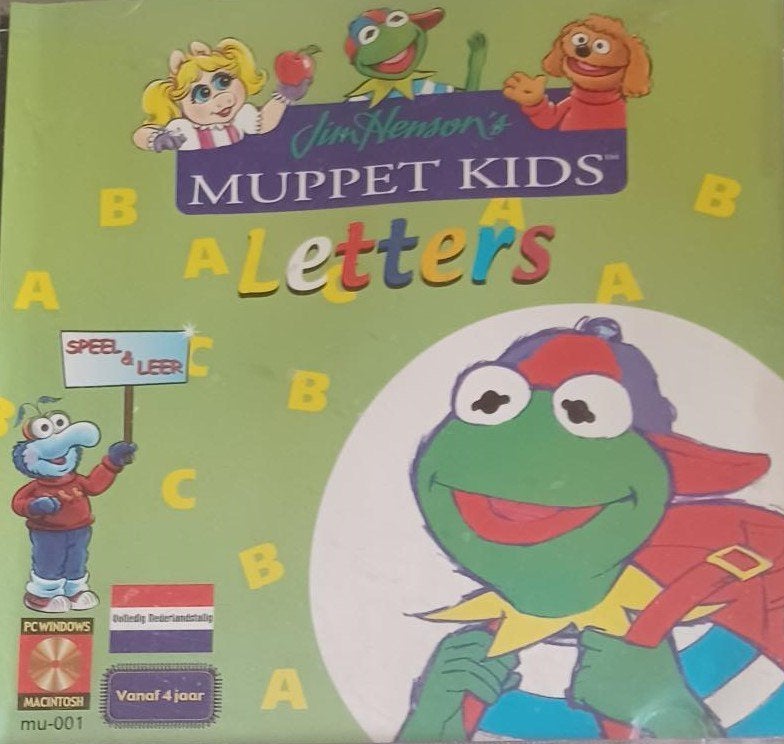 PC - Windows - Muppet Kids - Letters - Speel en Leer, Gebruikt, Overige genres, 1 speler, Eén computer