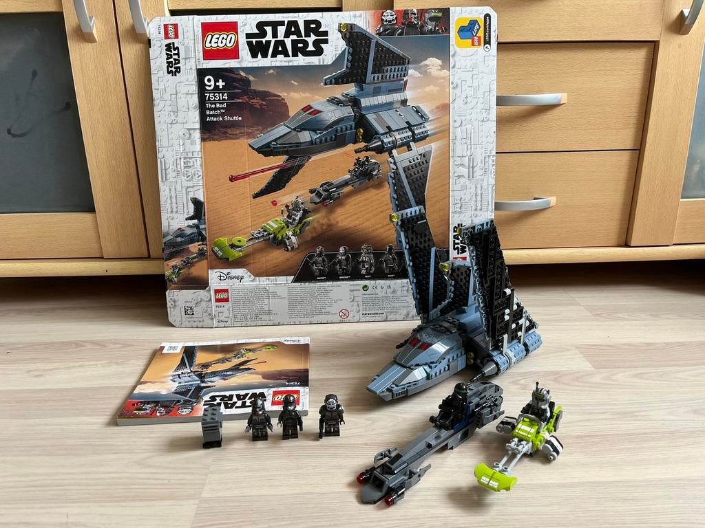 Lego 75314: The Bad Batch Attack Shuttle, Ophalen of Verzenden, Zo goed als nieuw