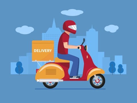 Maaltijd bezorgers gezocht Amstedam noord met eigen scooter, Overige niveaus, Starter, Overige vormen