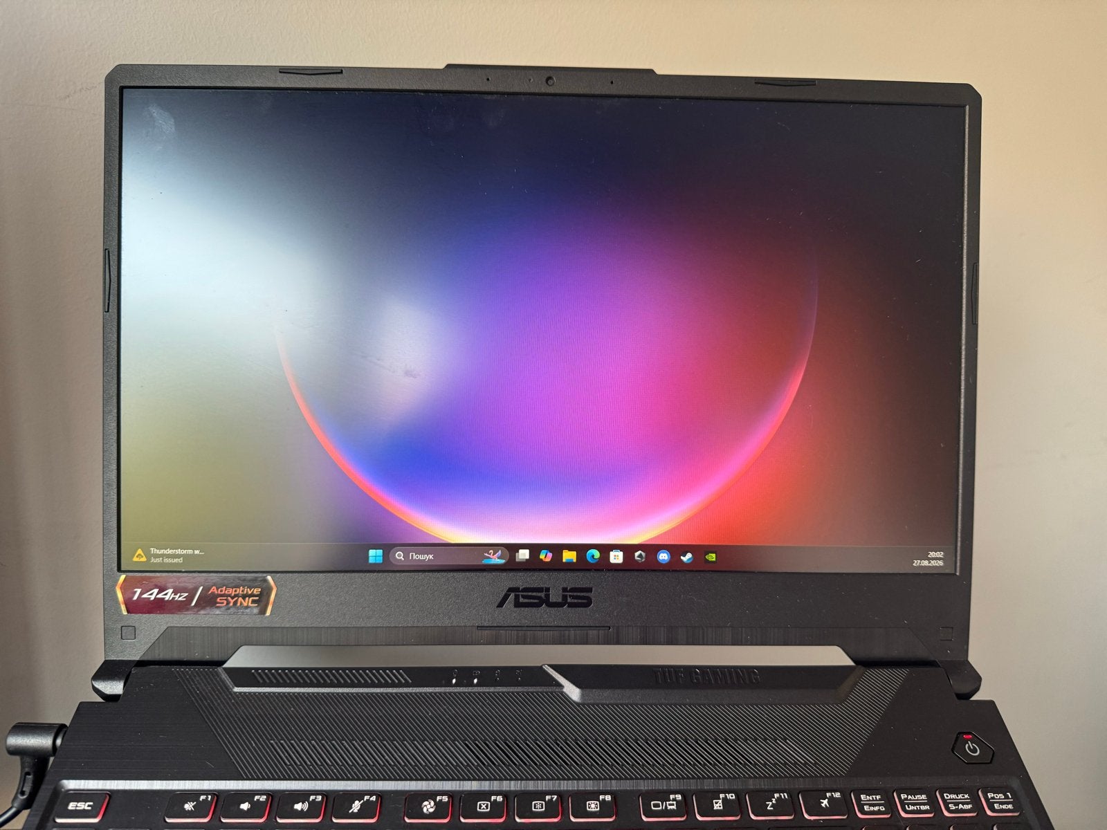 ASUS TUF Gaming F15 FX506HC - i5-11400H, RTX 3050, 16GB RAM, Ophalen, Met videokaart, 15 inch, Zo goed als nieuw