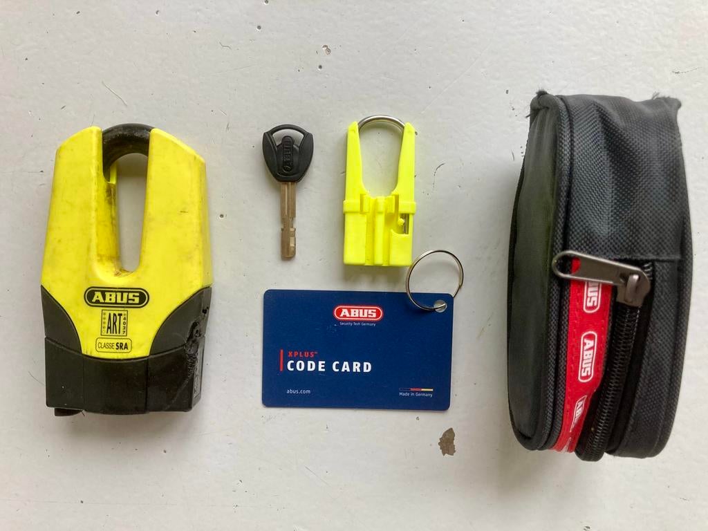 ABUS_Remschijfslot_ART4, Motoren, Accessoires | Sloten, Ophalen of Verzenden, Gebruikt