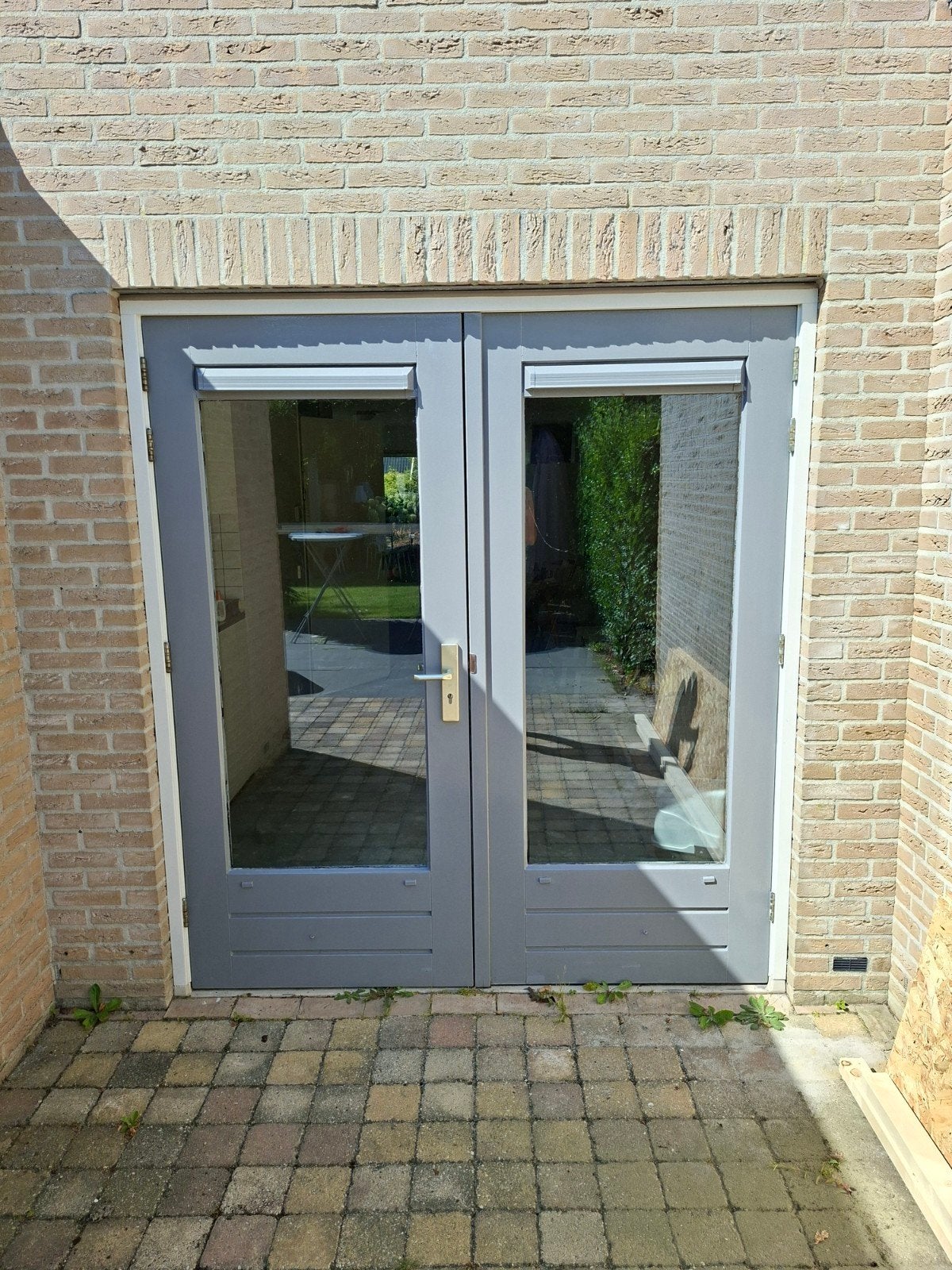 Terrasdeuren - 211 cm hoog, 92/97 cm breed (zonder kozijn), Ophalen, Gebruikt, 120 cm of meer, Buitendeur