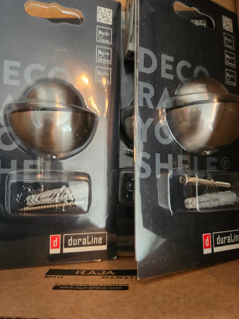 Nieuwe Set Plankendragers RVS - Duraline Deco Shelf, Ophalen of Verzenden, Nieuw