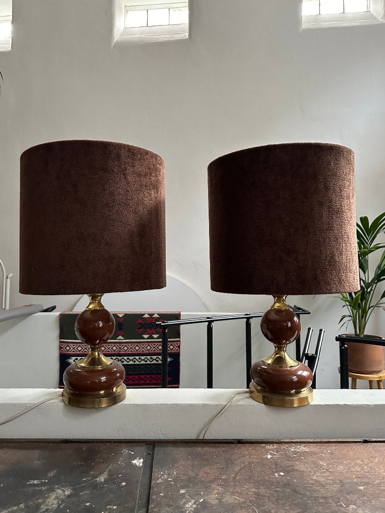 SALE: Midcentury modern schemerlampen, vintage tafellamp