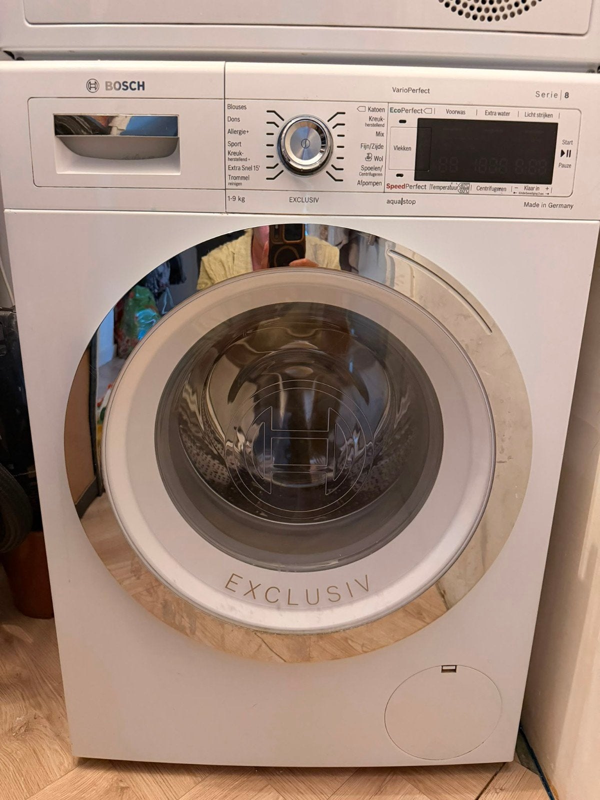 Bosch Serie 8 Exclusiv Wasmachine in topstaat, Ophalen, Minder dan 85 cm, Zo goed als nieuw, 1200 tot 1600 toeren