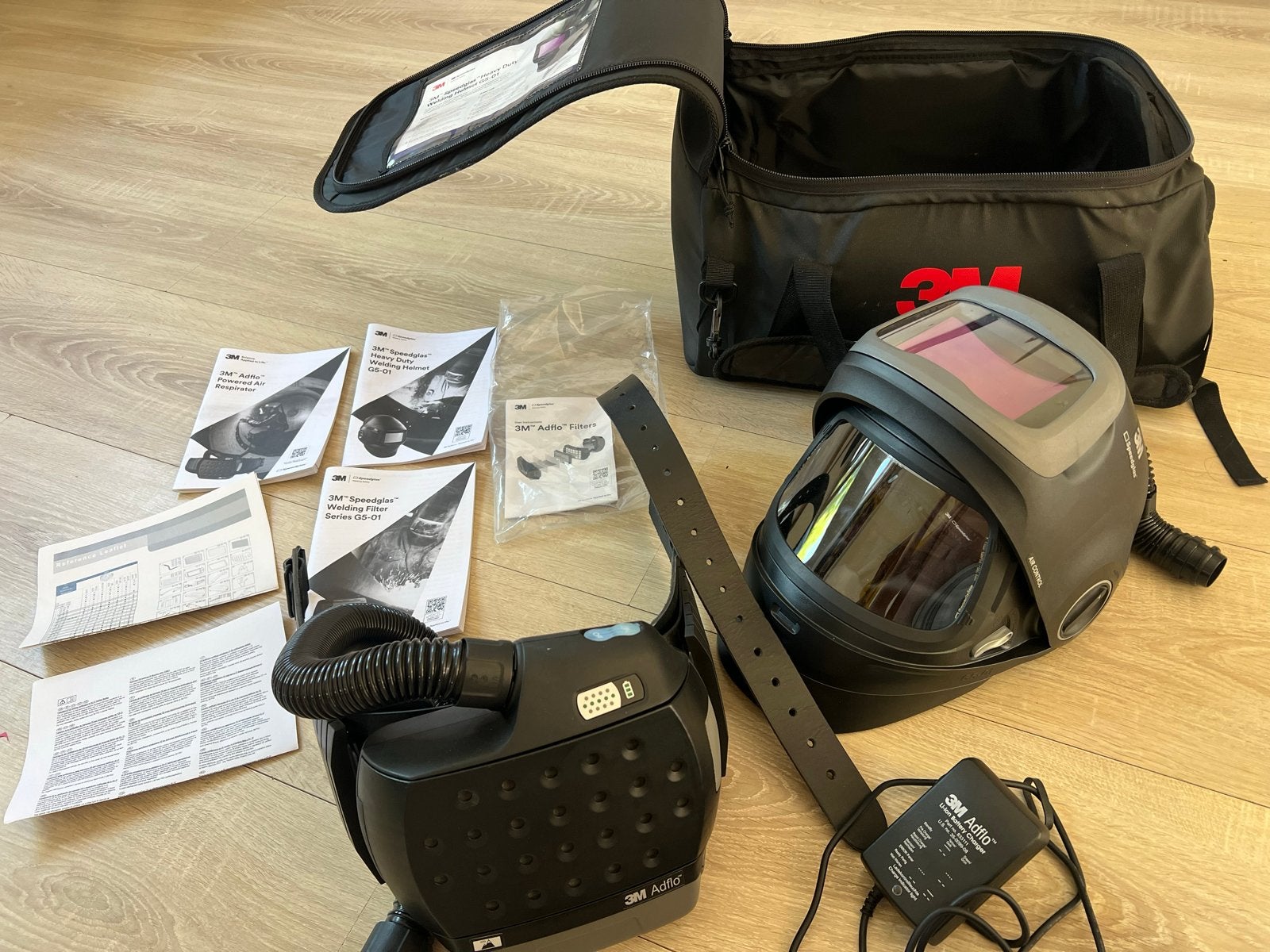 3M Speedglas G5-01 Lashelm met Adflo PAPR Systeem, Ophalen, Zo goed als nieuw