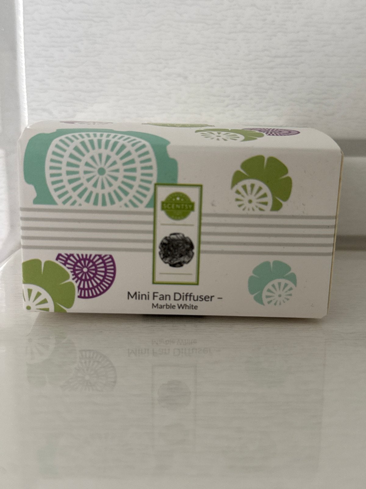 Scentsy Mini Fan Diffuser - Marble White (Nieuw), Huis en Inrichting, Woonaccessoires | Overige, Nieuw, Kunststof, Ophalen of Verzenden