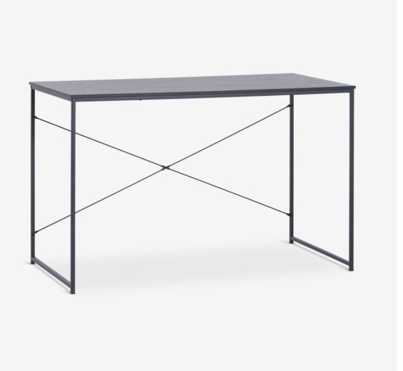 JYSK desk, Huis en Inrichting, Ophalen, Zwart, 120 cm, Zo goed als nieuw