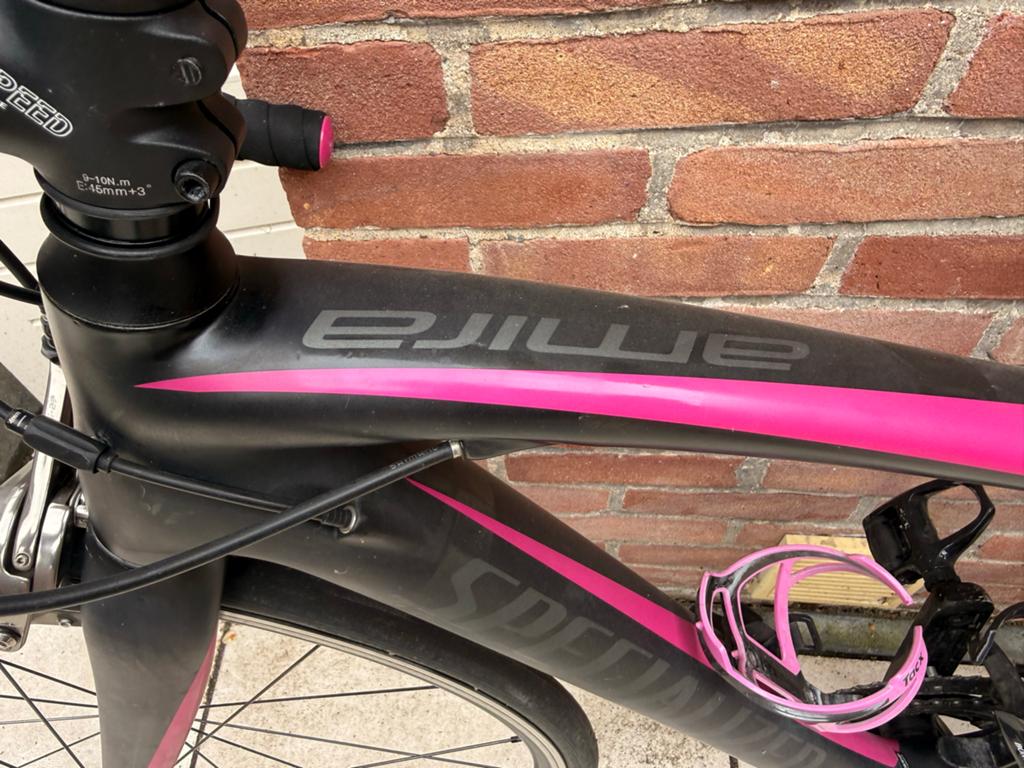 Specialized Amira SL 4 racefiets dames - Zwart/Roze, 28 inch, Gebruikt, Carbon, Velgrem