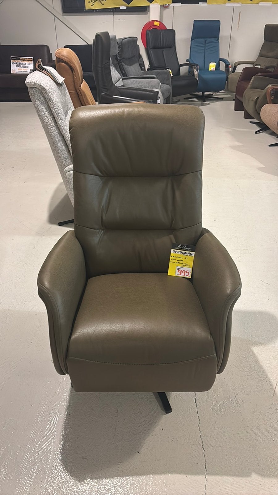 NIEUW Relaxfauteuil LF in gasveer, in medium,scherp geprijsd, Ophalen, Minder dan 50 cm, Minder dan 75 cm, Nieuw