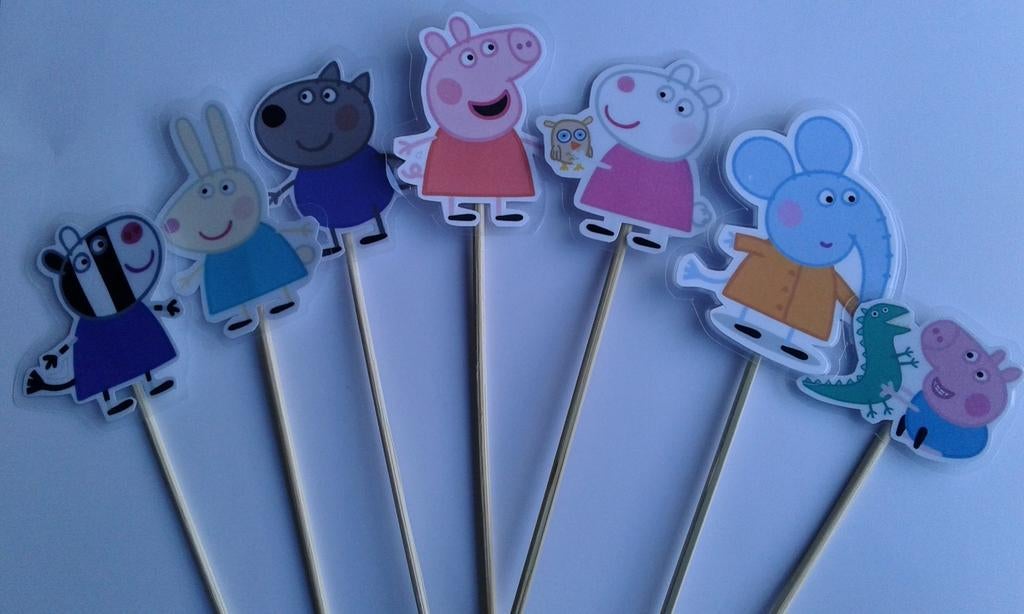 Peppa Pig traktatie prikker, Ophalen of Verzenden, Nieuw, Versiering, Verjaardag